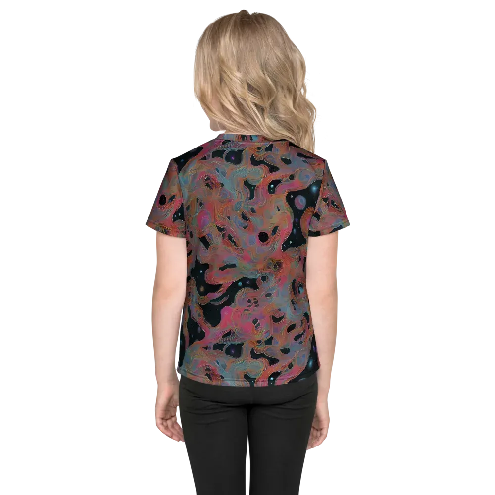 Planetary Drift on Kids Crew Neck T-Shirt — Back