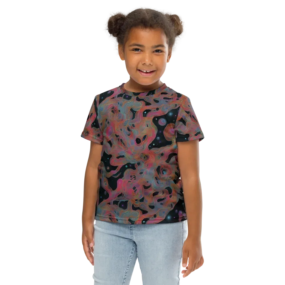 Planetary Drift on Kids Crew Neck T-Shirt — Front