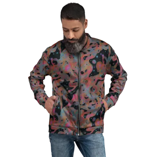 Planetary Drift on a Bomber Jacket