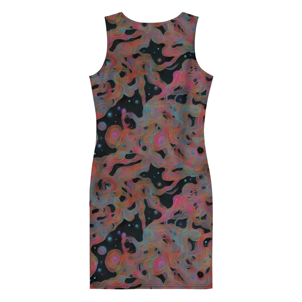 Planetary Drift on Bodycon Dress — Back