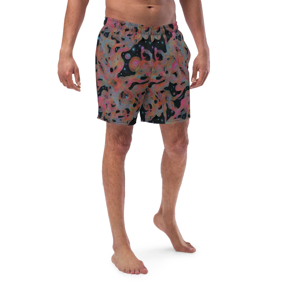 Planetary Drift on Swim Trunks — Front