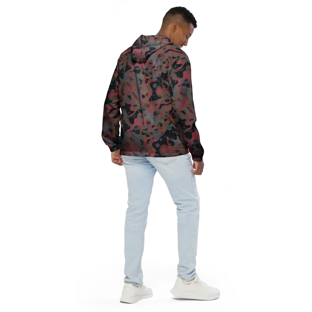 Planetary Drift on Men's Windbreaker — Back