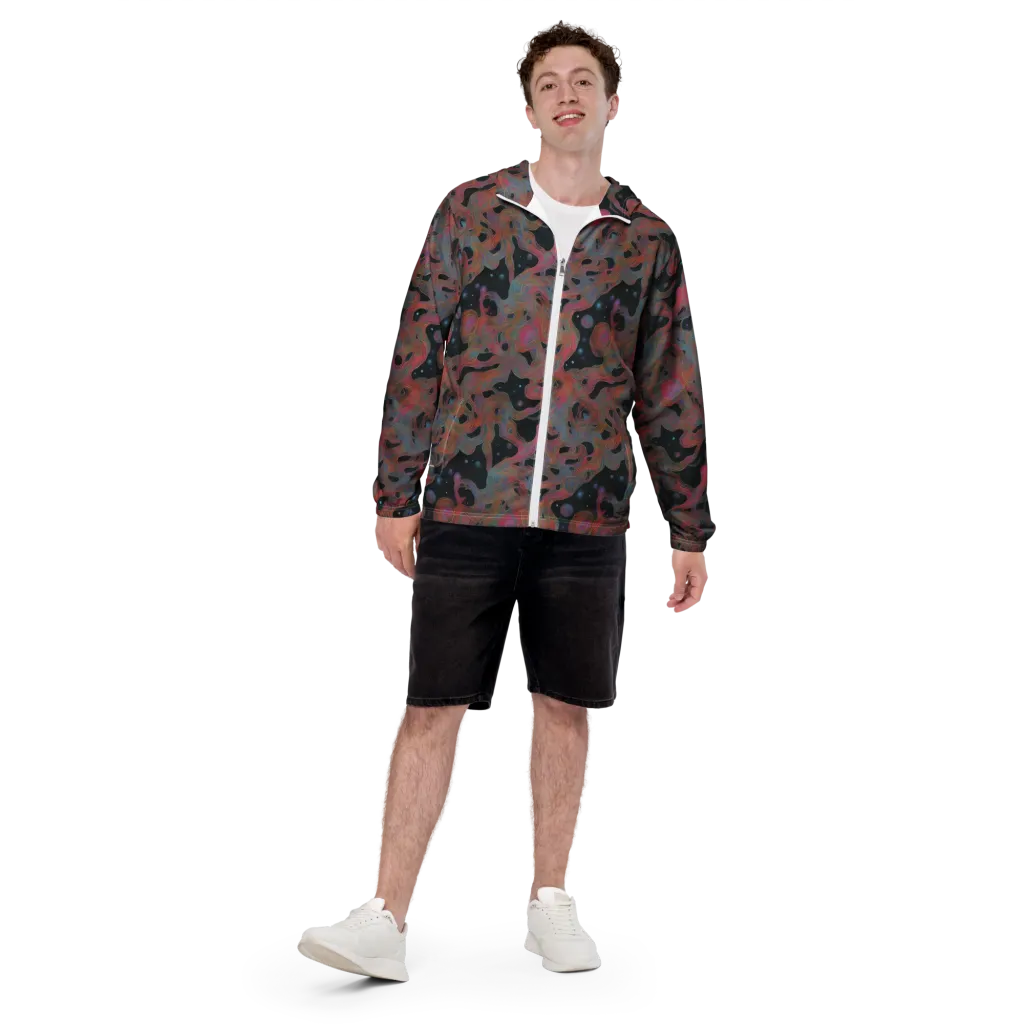 Planetary Drift on Men's Windbreaker — Front
