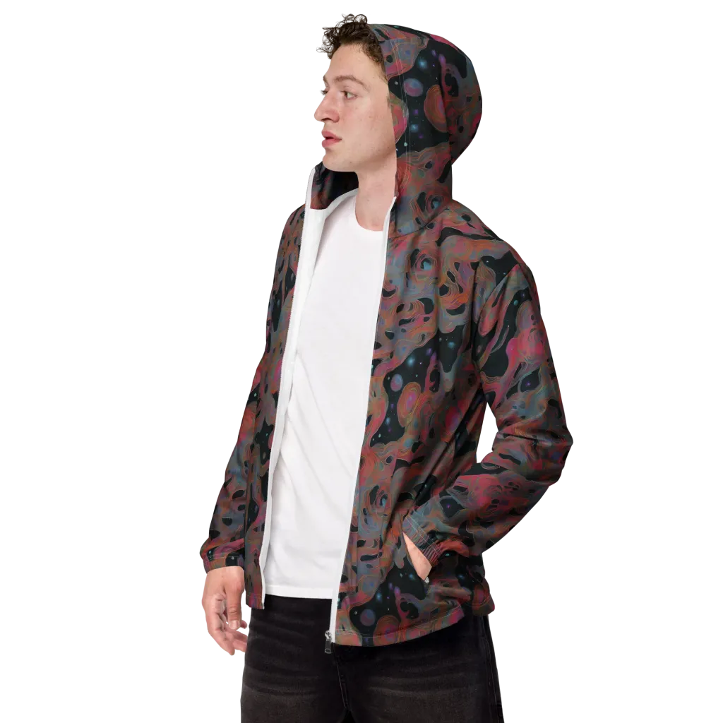 Planetary Drift on Men's Windbreaker — Left Front