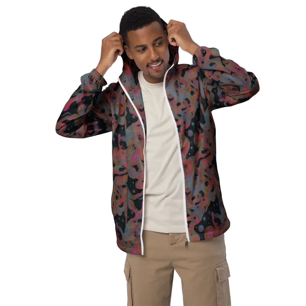 Planetary Drift on Men's Windbreaker — Front