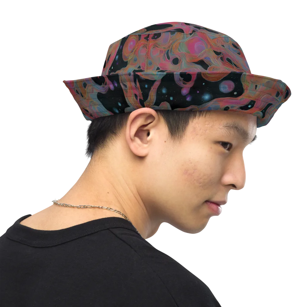 Planetary Drift on Reversible Bucket Hat — Right Outside