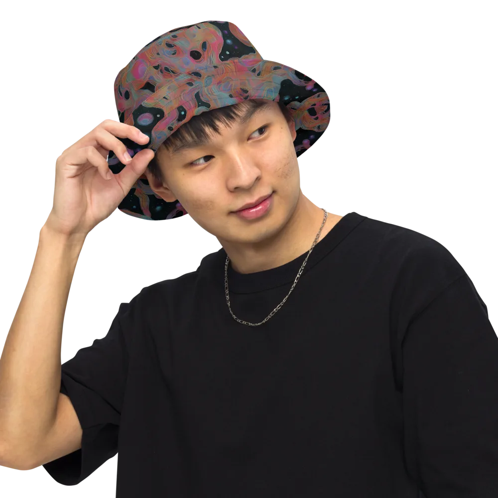 Planetary Drift on Reversible Bucket Hat — Front Inside