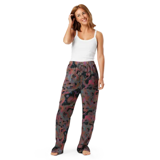 Planetary Drift on a Women's Pajama Pants