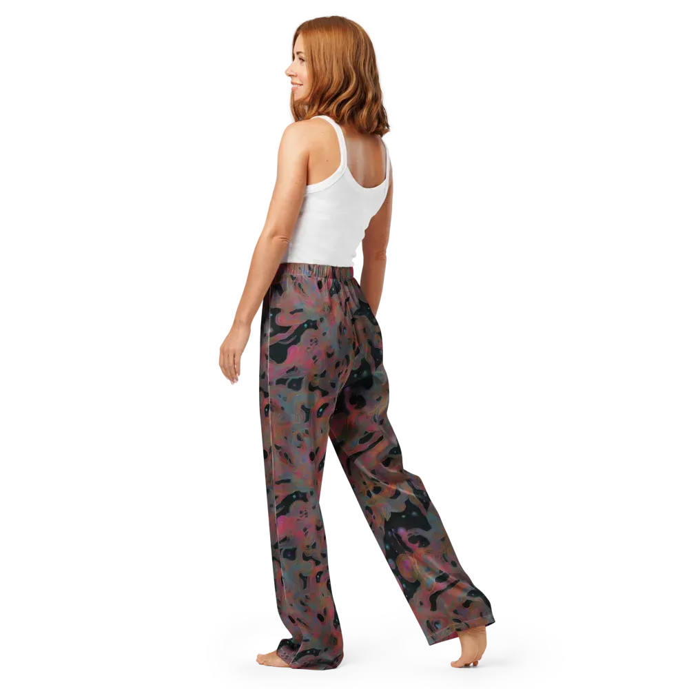 Planetary Drift on Women's Pajama Pants — Back