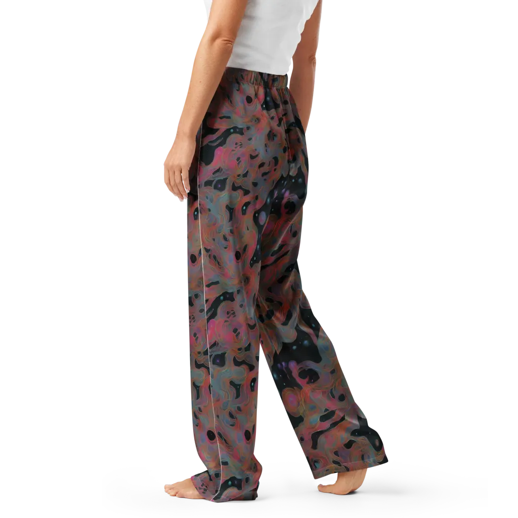 Planetary Drift on Women's Pajama Pants — Left