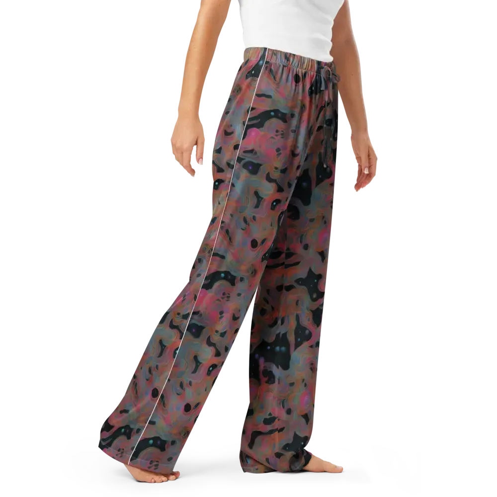 Planetary Drift on Women's Pajama Pants — Right Front