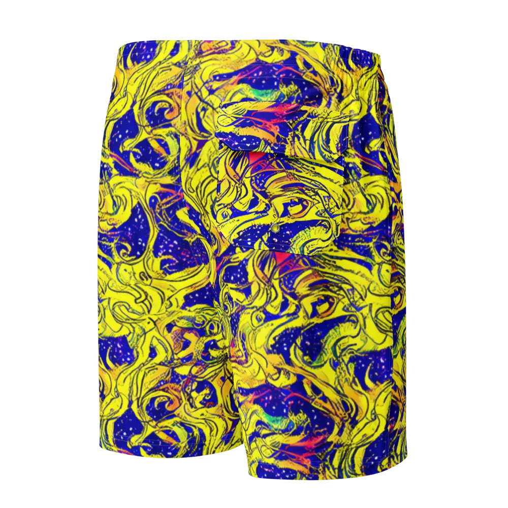 Skeletal Voltage on Men's Board Shorts — Back