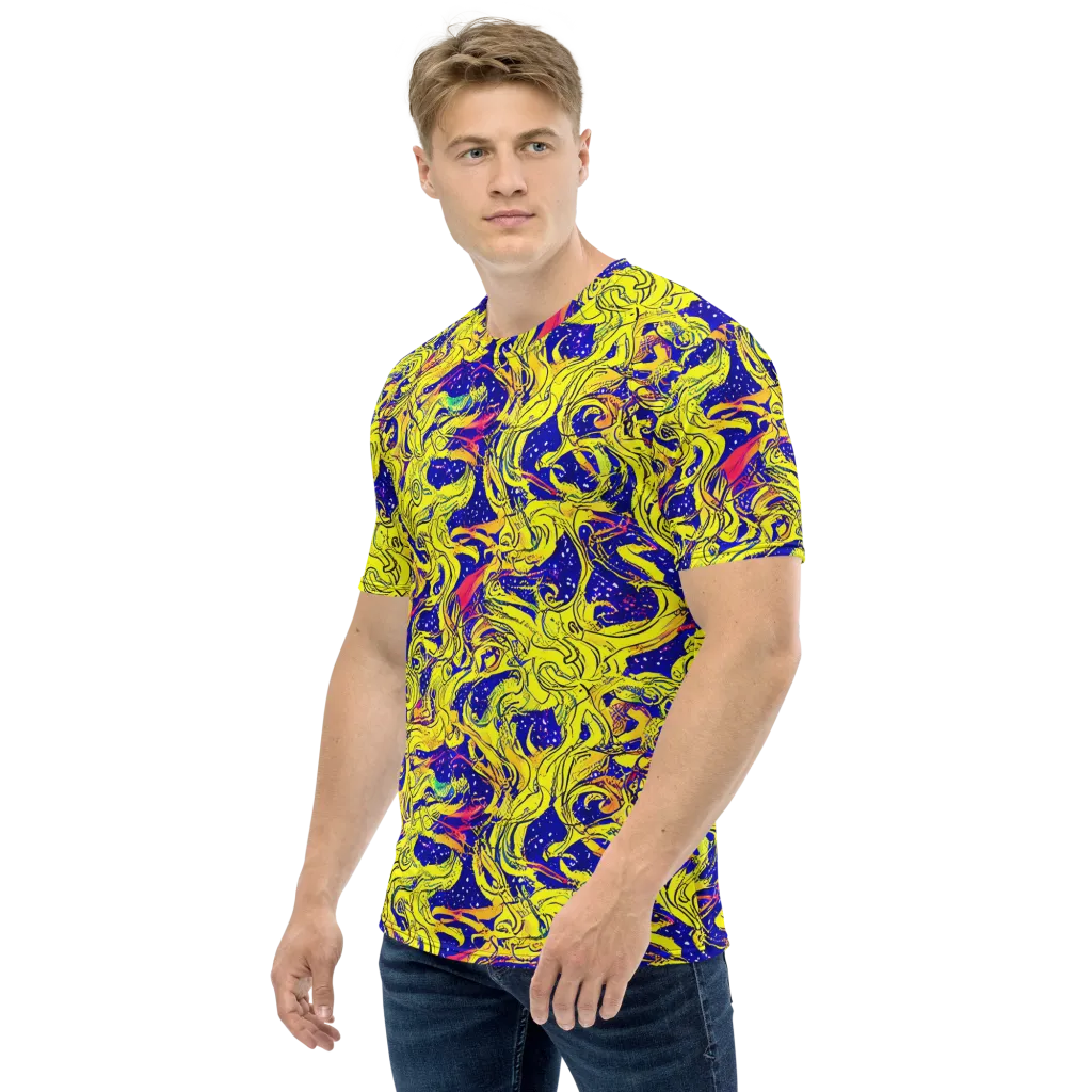 Skeletal Voltage on Men's Crew Neck T-Shirt — Left