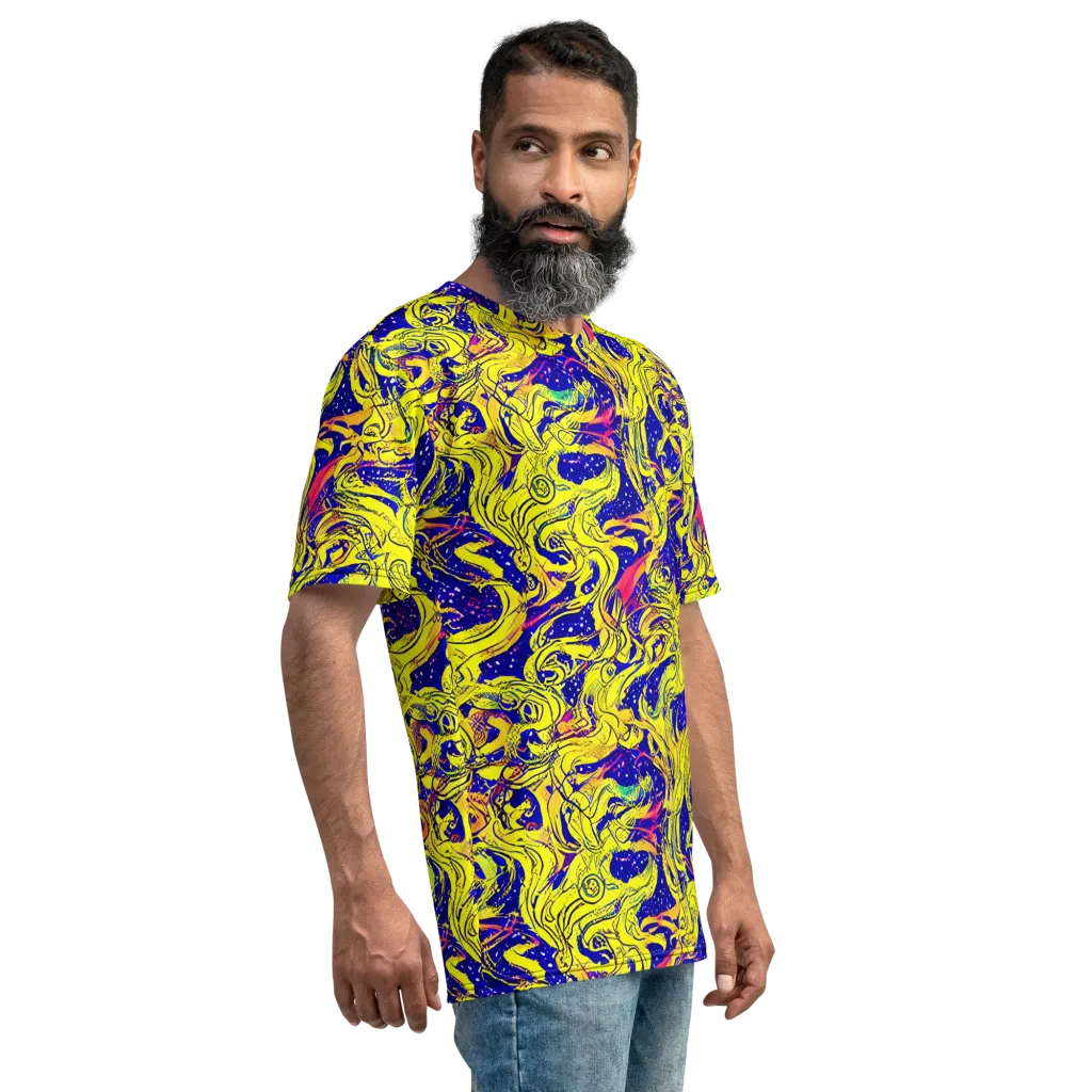 Skeletal Voltage on Men's Crew Neck T-Shirt — Right