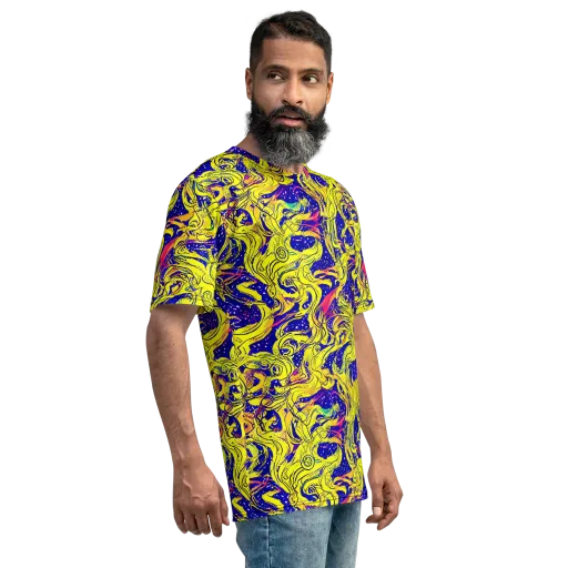 Skeletal Voltage on a Men's Crew Neck T-Shirt