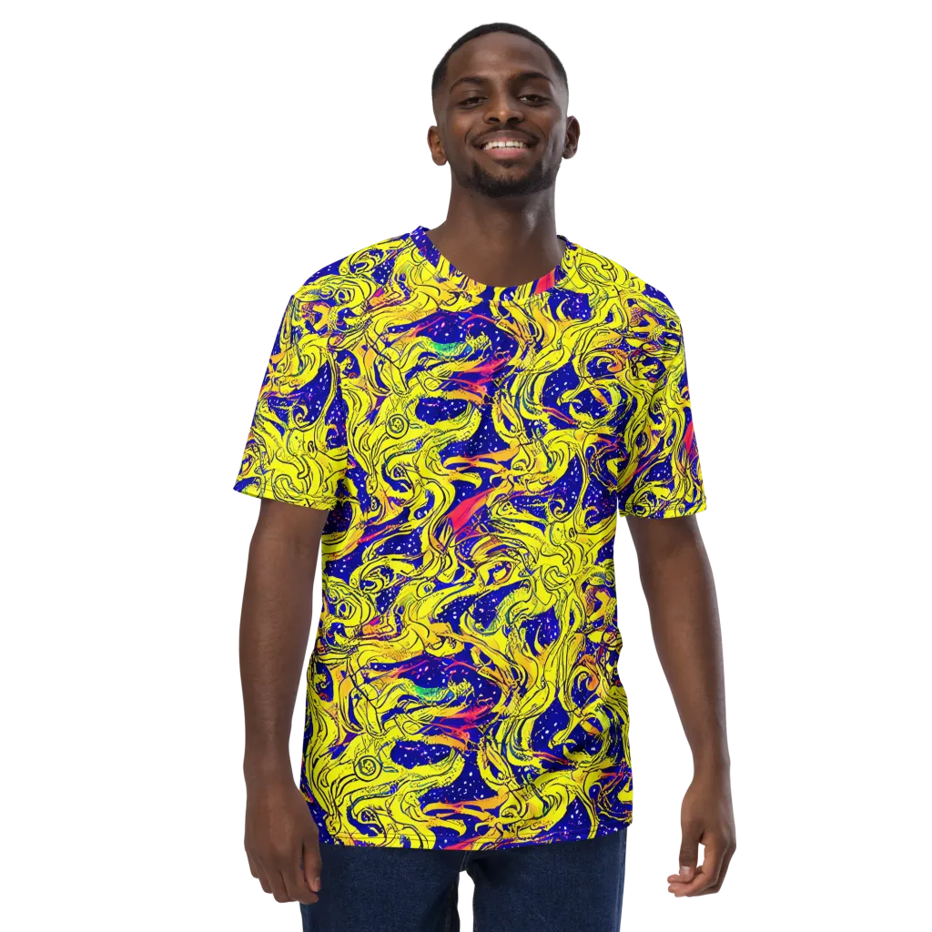 Skeletal Voltage on Men's Crew Neck T-Shirt — Front
