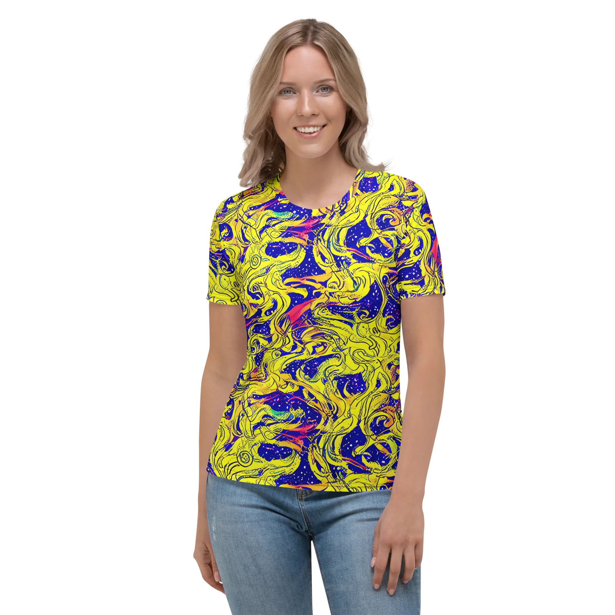 Skeletal Voltage on Women's Crew Neck T-Shirt — Front