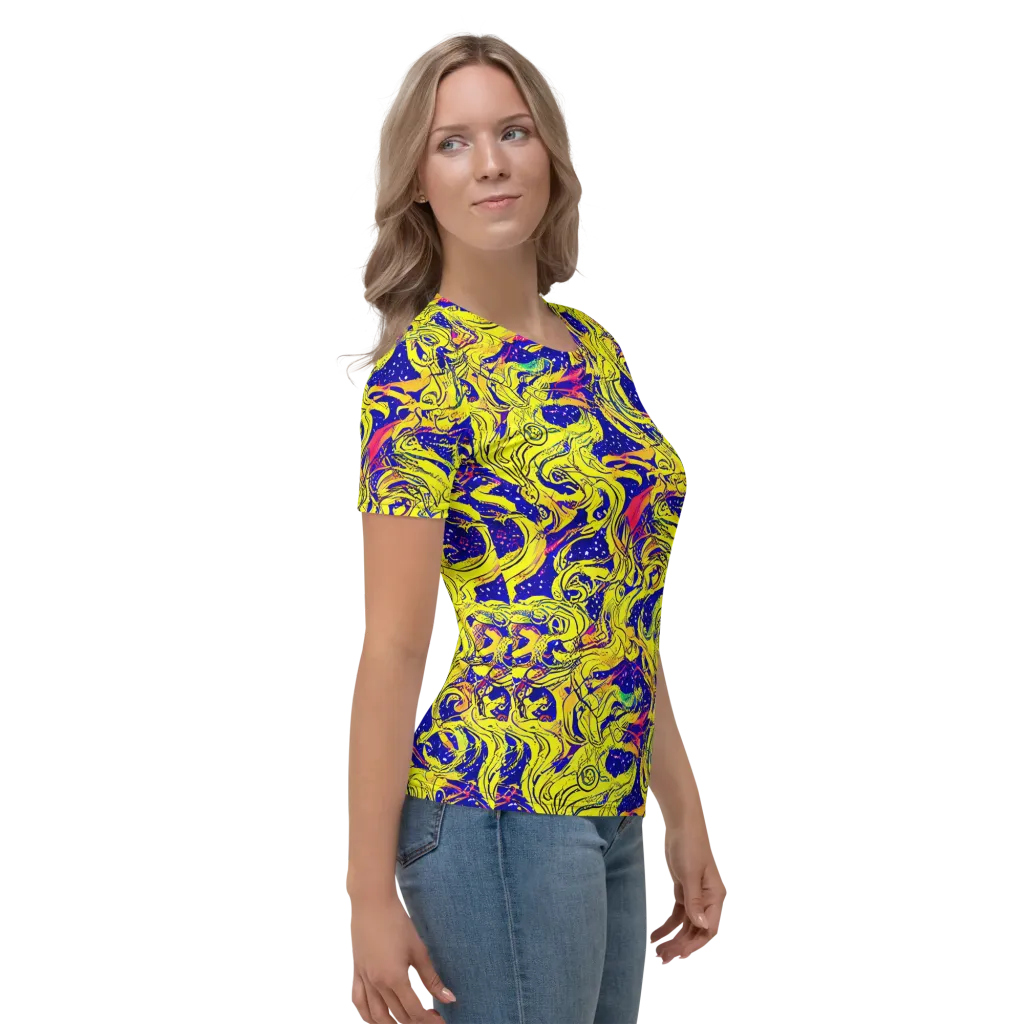 Skeletal Voltage on Women's Crew Neck T-Shirt — Right
