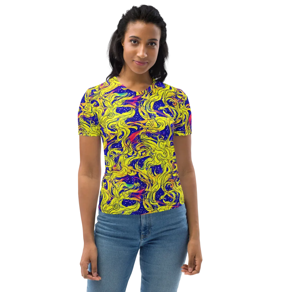 Skeletal Voltage on Women's Crew Neck T-Shirt — Front