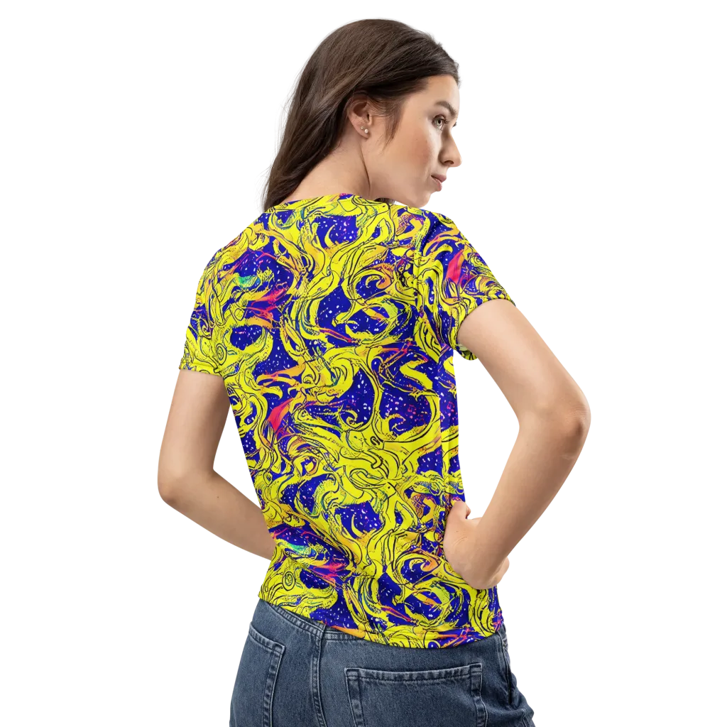 Skeletal Voltage on Women's Crew Neck T-Shirt — Back