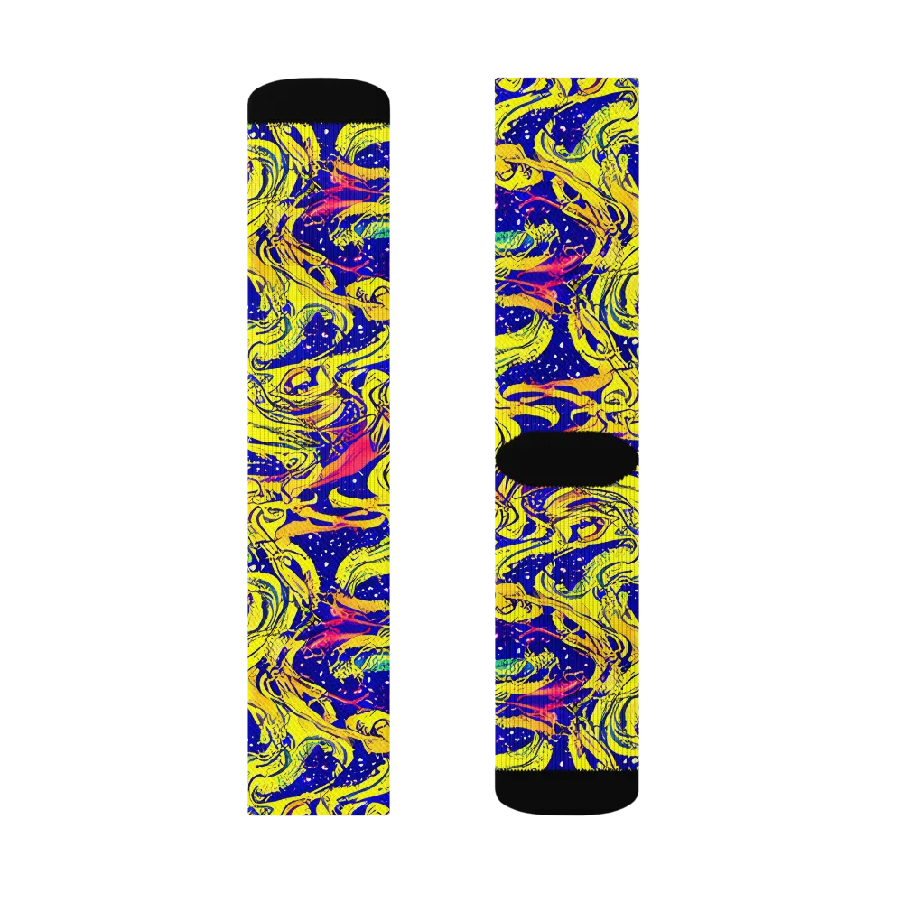 Skeletal Voltage on Socks — Right Sock