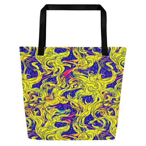 Skeletal Voltage on a Large Tote Bag W/ Pocket