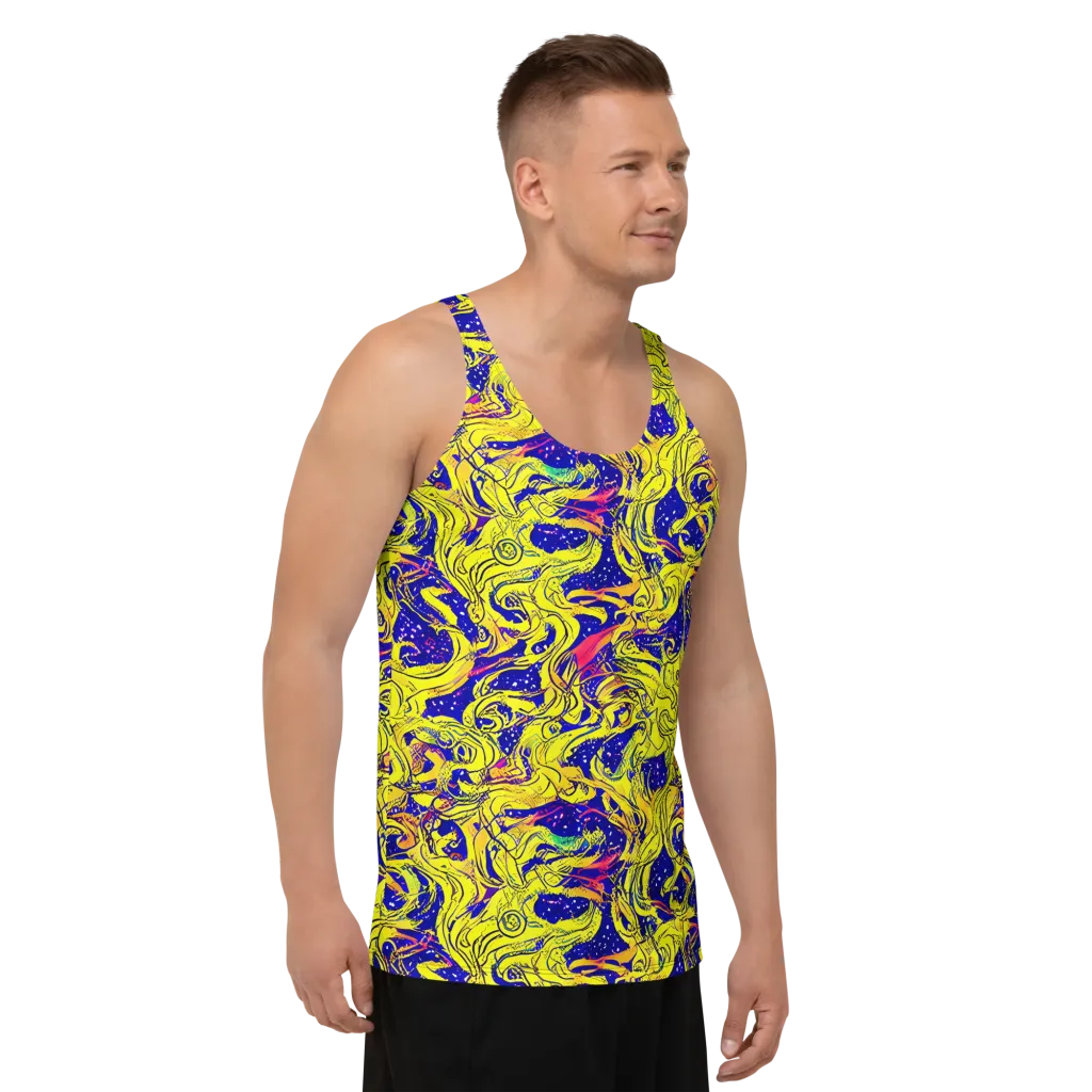Skeletal Voltage on Men's Tank Top — Right Front