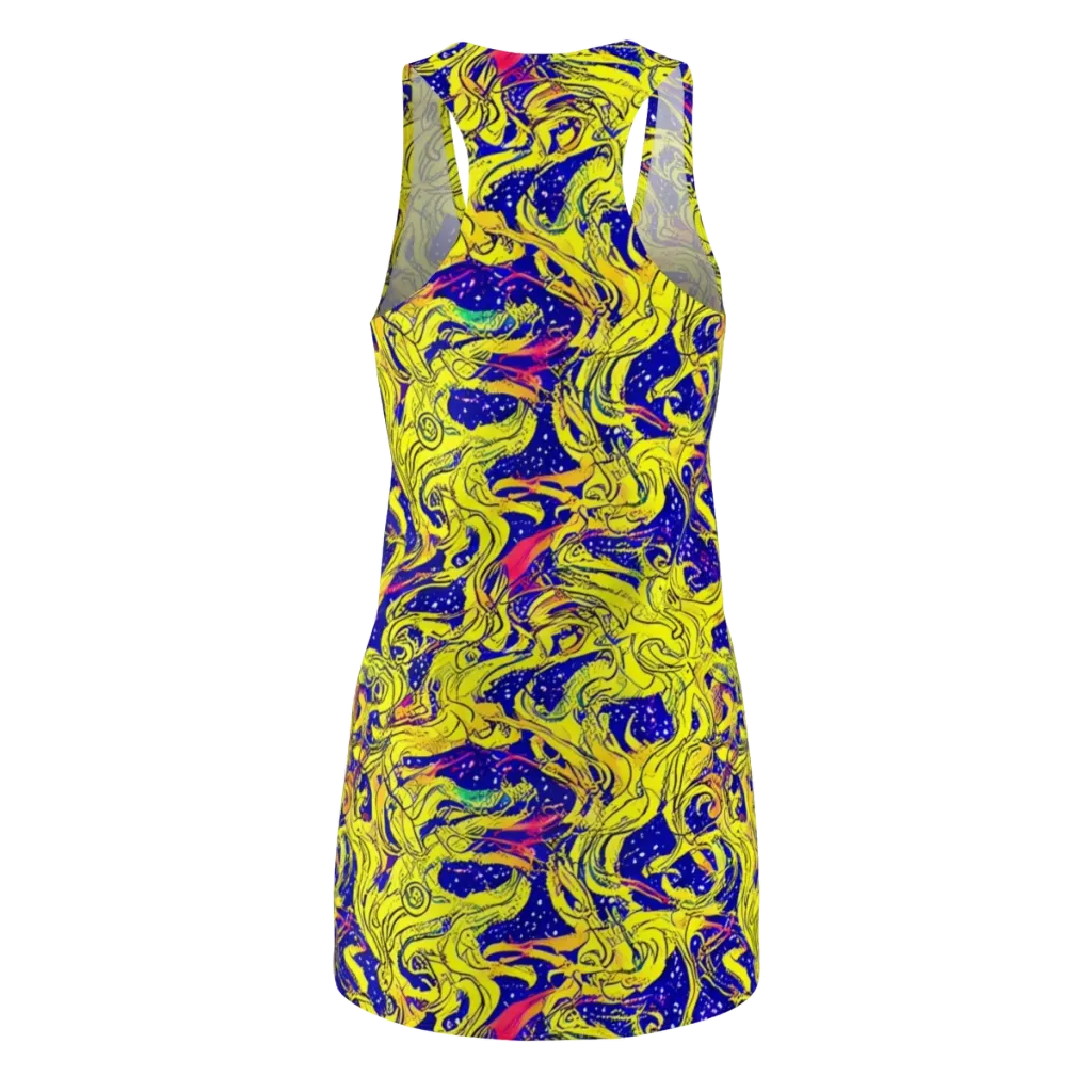 Skeletal Voltage on Racerback Dress — Back