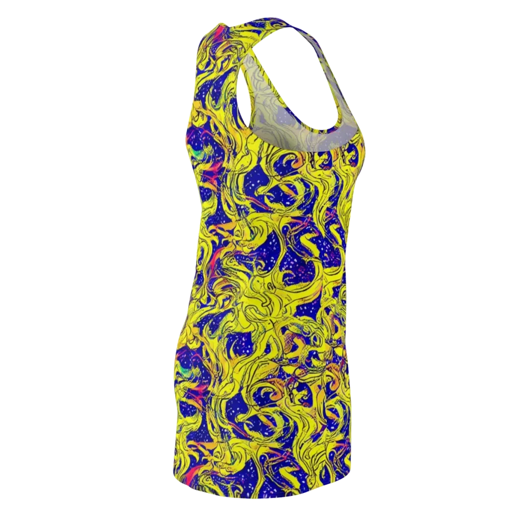 Skeletal Voltage on Racerback Dress — Back Side