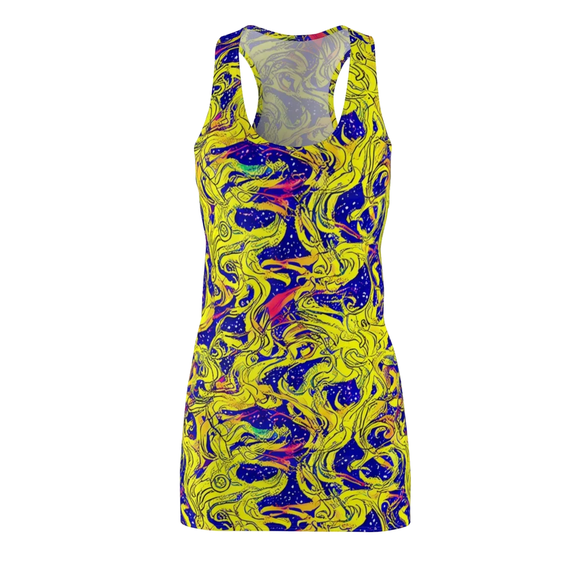 Skeletal Voltage on Racerback Dress — Front