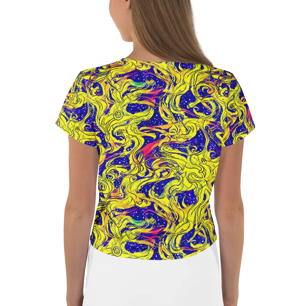 Skeletal Voltage on Crop Tee — Back