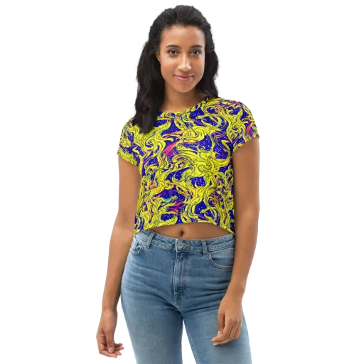 Skeletal Voltage on a Crop Tee