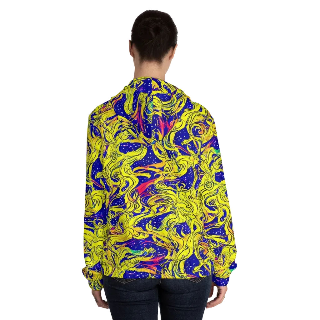Skeletal Voltage on Women's Full-Zip Hoodie — Back On Person