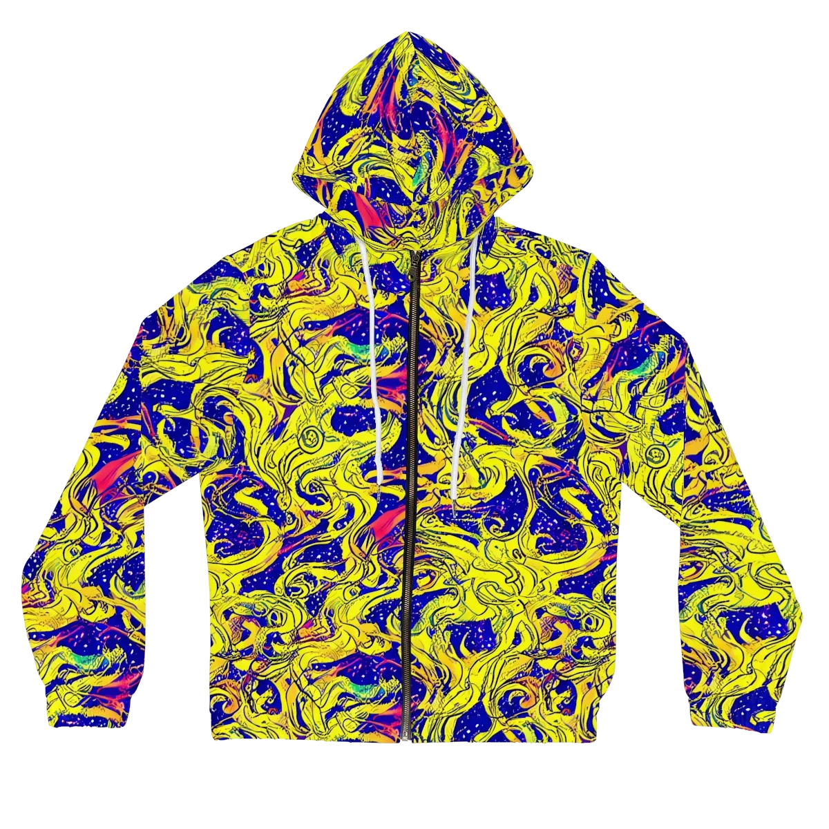 Skeletal Voltage on Women's Full-Zip Hoodie — Front