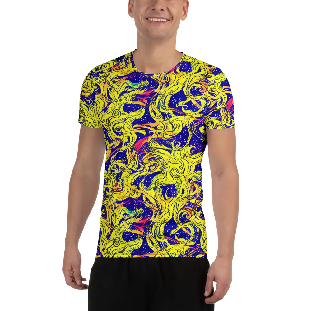 Skeletal Voltage on Men's Athletic T-Shirt — Front