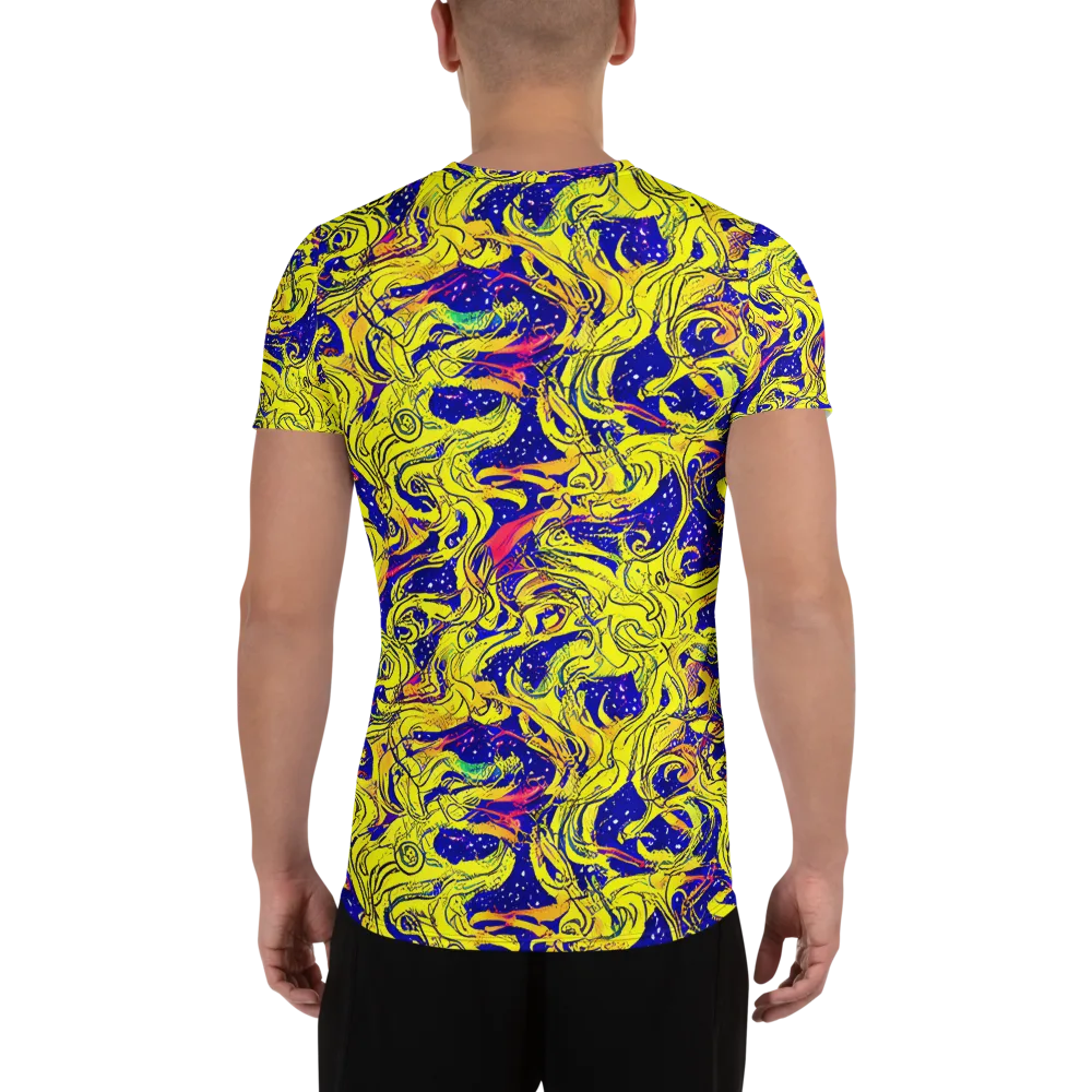 Skeletal Voltage on Men's Athletic T-Shirt — Back