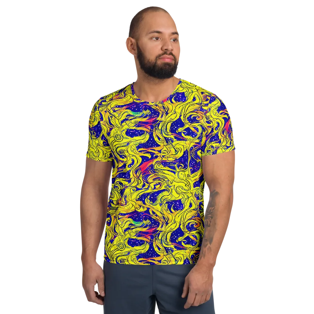 Skeletal Voltage on Men's Athletic T-Shirt — Front