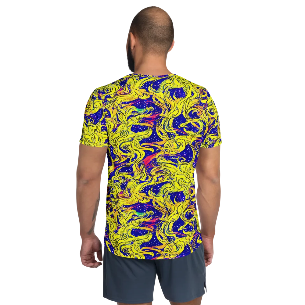 Skeletal Voltage on Men's Athletic T-Shirt — Back
