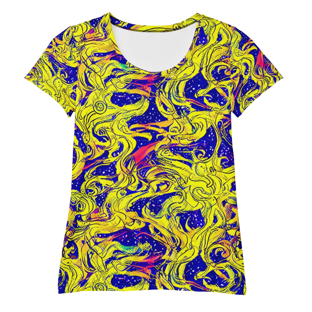 Skeletal Voltage on Women's Athletic T-Shirt — Front