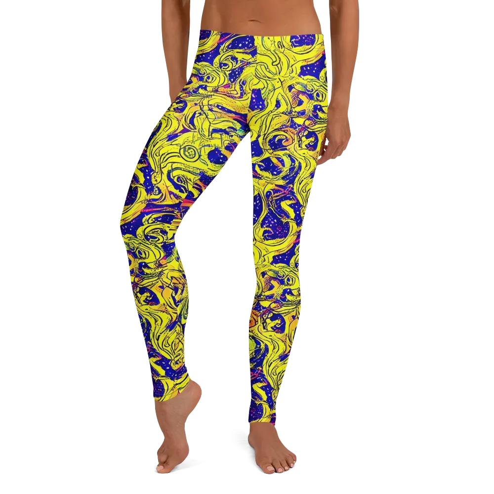 Skeletal Voltage on Leggings — Front