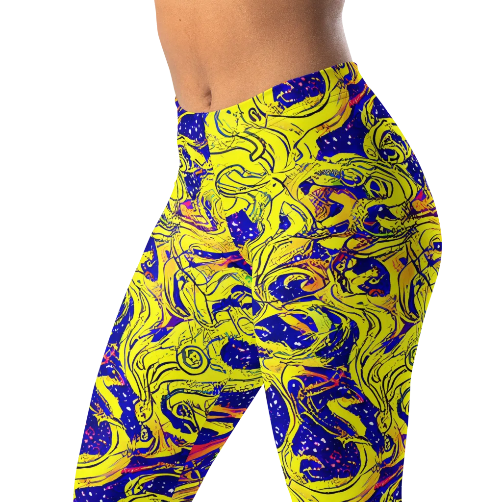 Skeletal Voltage on Leggings — Left Front