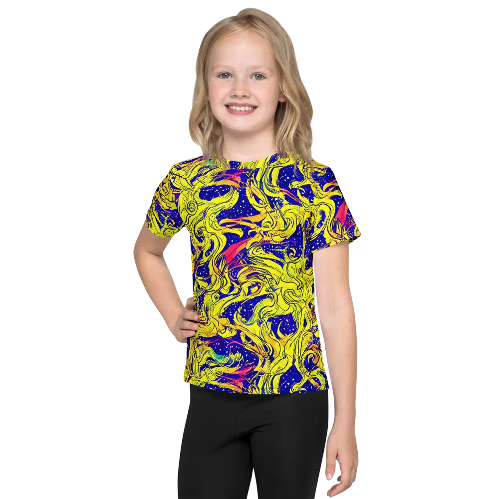 Skeletal Voltage on Kids Crew Neck T-Shirt — Front