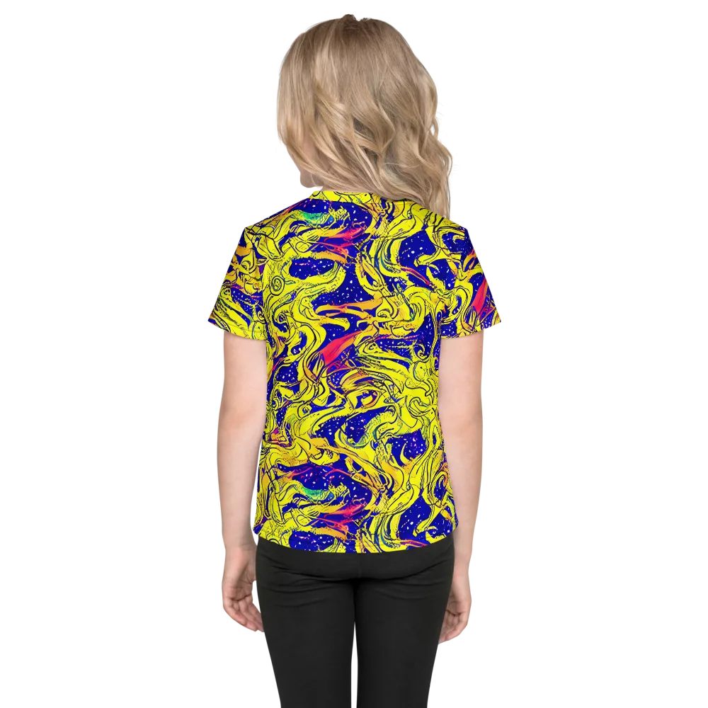 Skeletal Voltage on Kids Crew Neck T-Shirt — Back