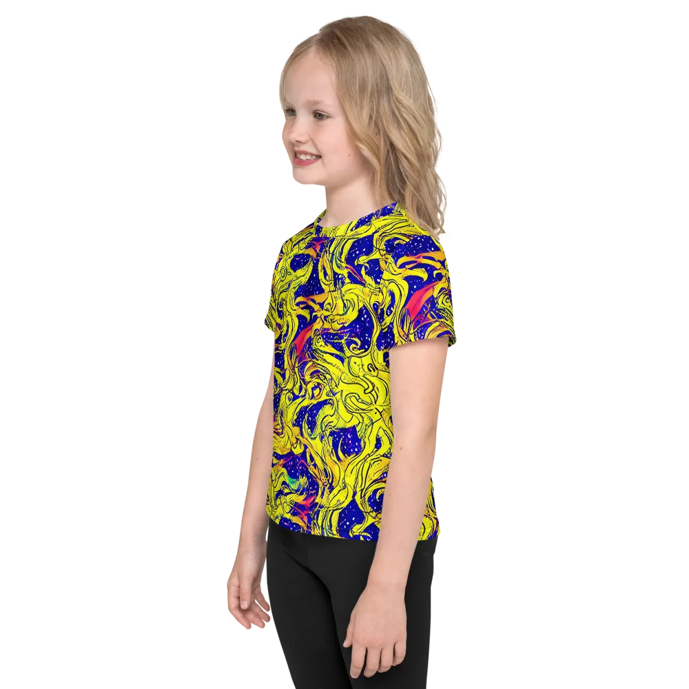 Skeletal Voltage on Kids Crew Neck T-Shirt — Left