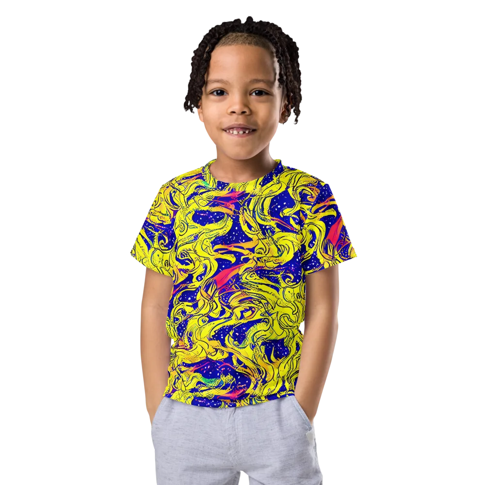Skeletal Voltage on Kids Crew Neck T-Shirt — Front