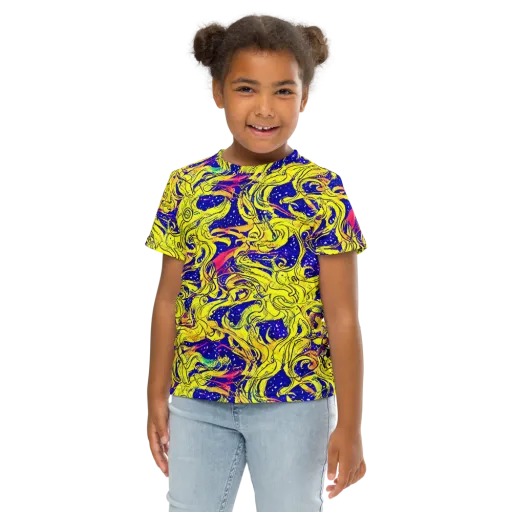 Skeletal Voltage on a Kids Crew Neck T-Shirt