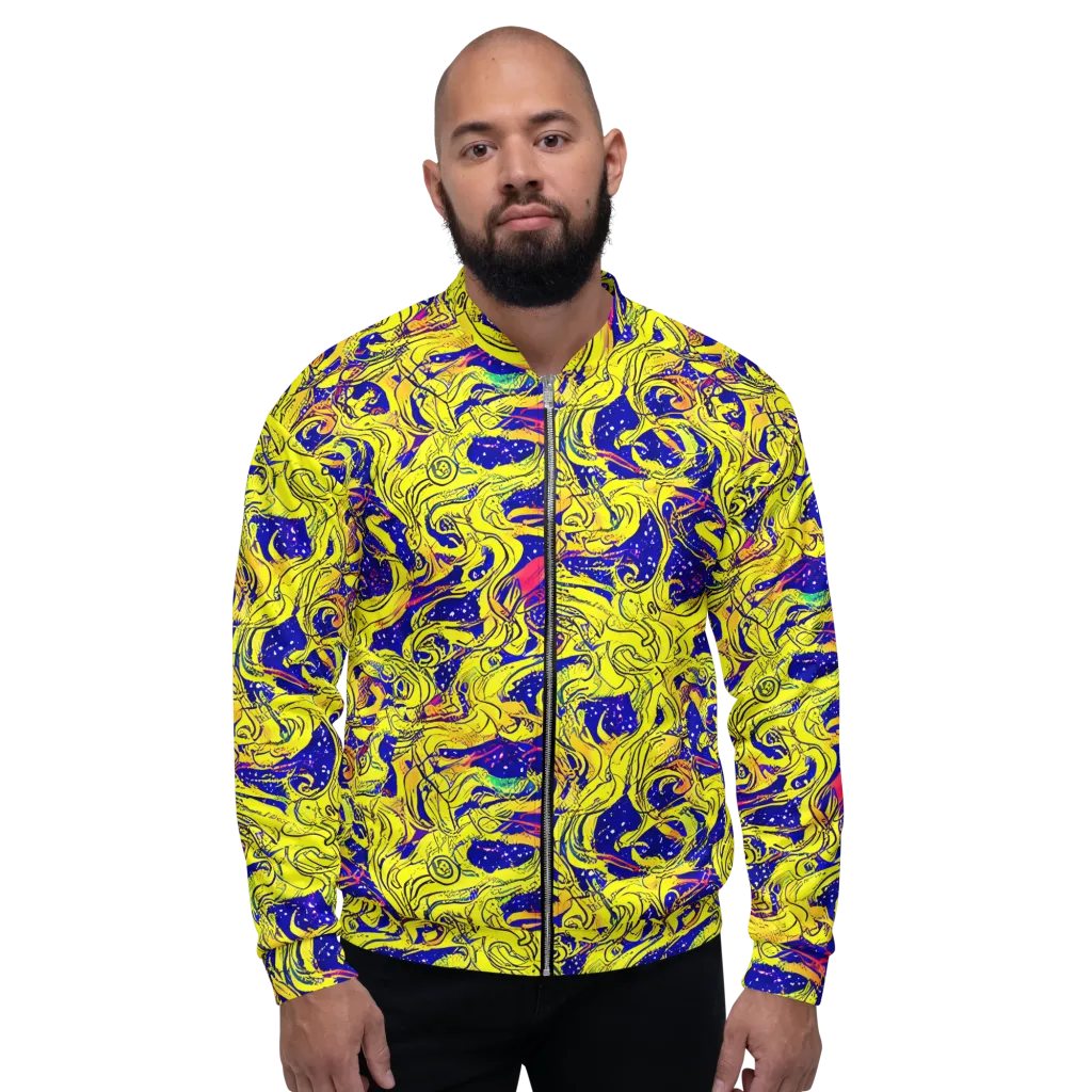 Skeletal Voltage on Bomber Jacket — Front