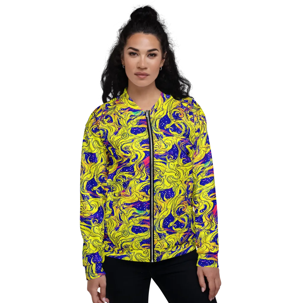 Skeletal Voltage on Bomber Jacket — Front