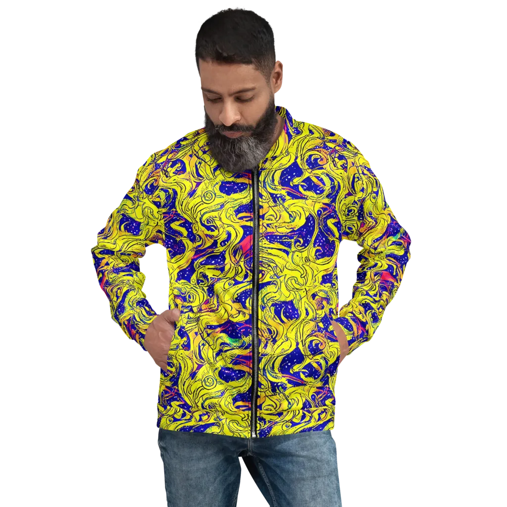 Skeletal Voltage on Bomber Jacket — Front