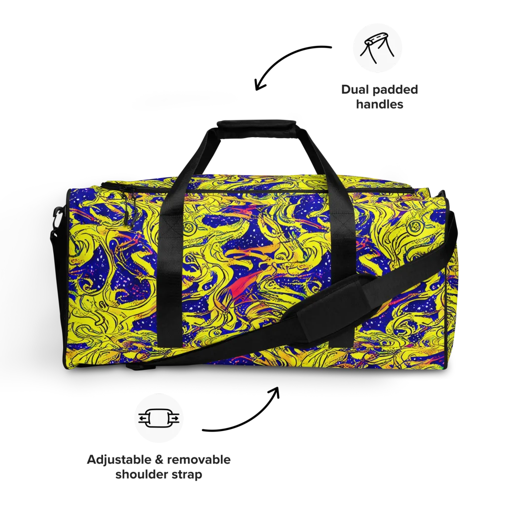 Skeletal Voltage on Duffle Bag — Front